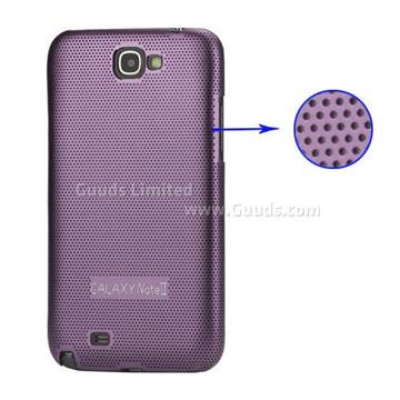Metal Mesh Hard Case for Samsung Galaxy Note 2 / II N7100 Case - Purple