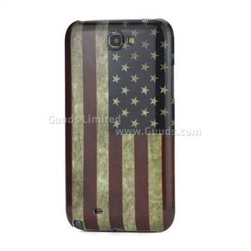 Retro USA Flag Hard Case for Samsung Galaxy Note 2 N7100 Case / Note II N7100