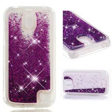 Dynamic Liquid Glitter Quicksand Sequins TPU Phone Case for Nokia 1 - Purple