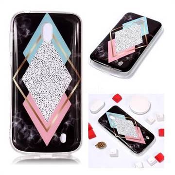 Black Diamond Soft TPU Marble Pattern Phone Case for Nokia 1