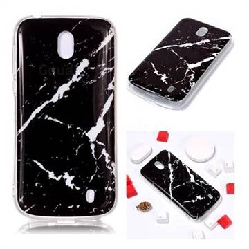Black Rough white Soft TPU Marble Pattern Phone Case for Nokia 1