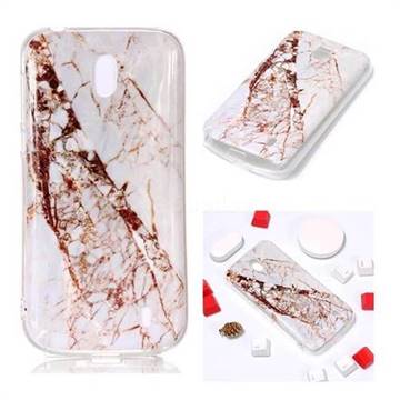 White Crushed Soft TPU Marble Pattern Phone Case for Nokia 1