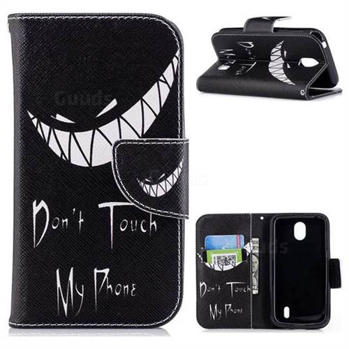 Crooked Grin Leather Wallet Case for Nokia 1