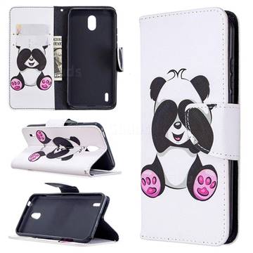 Lovely Panda Leather Wallet Case for Nokia 1.3