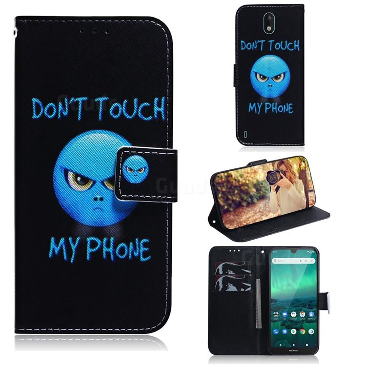 Not Touch My Phone PU Leather Wallet Case for Nokia 1.3