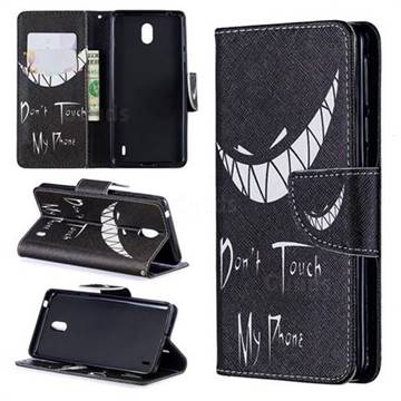 Crooked Grin Leather Wallet Case for Nokia 1 Plus (2019)