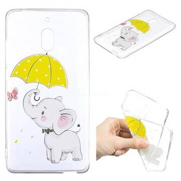 Umbrella Elephant Super Clear Soft TPU Back Cover for Nokia 2.1