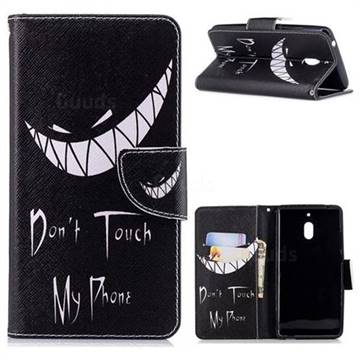 Crooked Grin Leather Wallet Case for Nokia 2.1