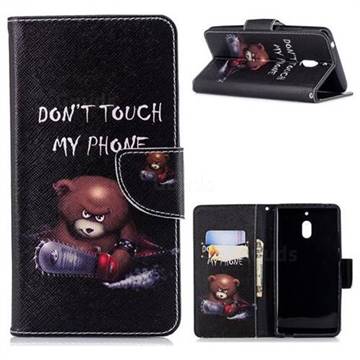 Chainsaw Bear Leather Wallet Case for Nokia 2.1