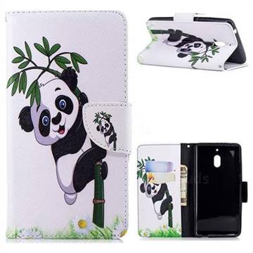 Bamboo Panda Leather Wallet Case for Nokia 2.1