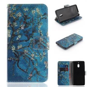 Apricot Tree PU Leather Wallet Case for Nokia 2.1