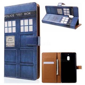 Police Box Leather Wallet Case for Nokia 2.1