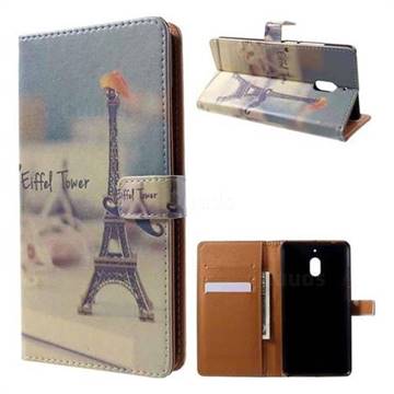Eiffel Tower Leather Wallet Case for Nokia 2.1