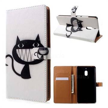 Proud Cat Leather Wallet Case for Nokia 2.1