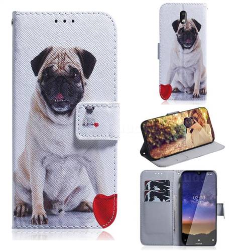 Pug Dog PU Leather Wallet Case for Nokia 2.2