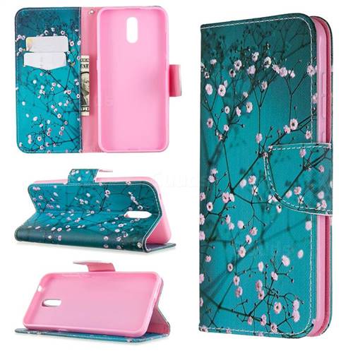 Blue Plum Leather Wallet Case for Nokia 2.3