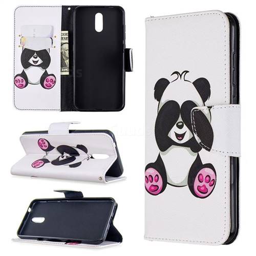 Lovely Panda Leather Wallet Case for Nokia 2.3