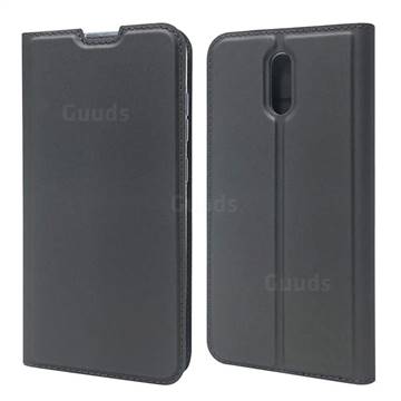 Ultra Slim Card Magnetic Automatic Suction Leather Wallet Case for Nokia 2.3 - Star Grey