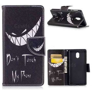 Crooked Grin Leather Wallet Case for Nokia 3 Nokia3