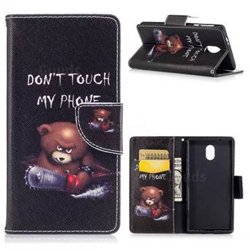 Chainsaw Bear Leather Wallet Case for Nokia 3 Nokia3