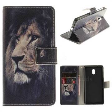 Lion Face PU Leather Wallet Case for Nokia 3 Nokia3