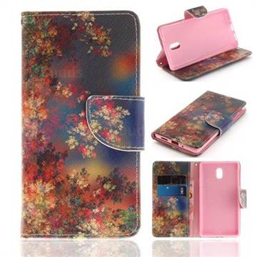 Colored Flowers PU Leather Wallet Case for Nokia 3 Nokia3