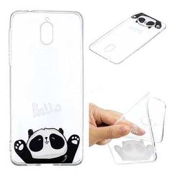 Hello Panda Super Clear Soft TPU Back Cover for Nokia 3.1