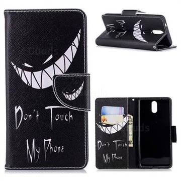Crooked Grin Leather Wallet Case for Nokia 3.1
