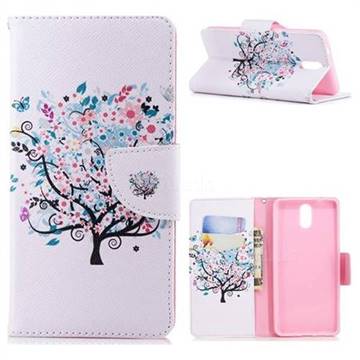 Colorful Tree Leather Wallet Case for Nokia 3.1