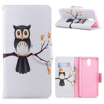 Owl on Tree Leather Wallet Case for Nokia 3.1