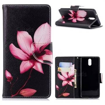 Lotus Flower Leather Wallet Case for Nokia 3.1