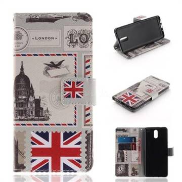 London Envelope PU Leather Wallet Case for Nokia 3.1