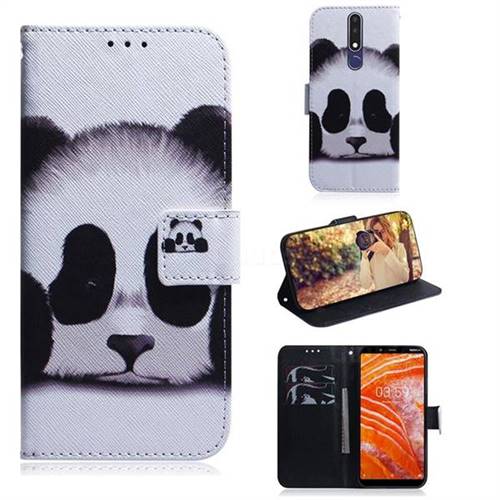 Sleeping Panda PU Leather Wallet Case for Nokia 3.1 Plus