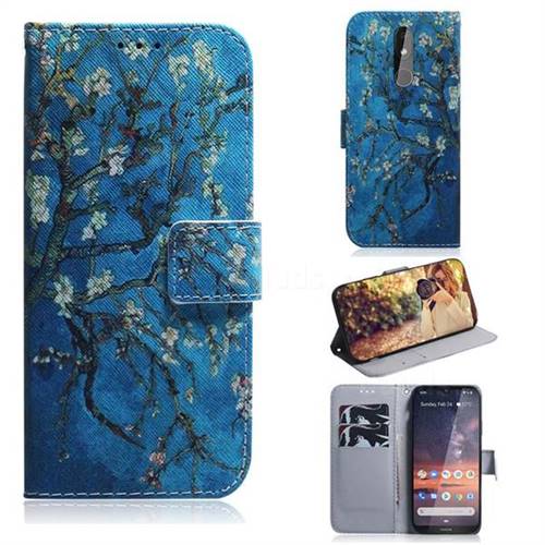 Apricot Tree PU Leather Wallet Case for Nokia 3.2