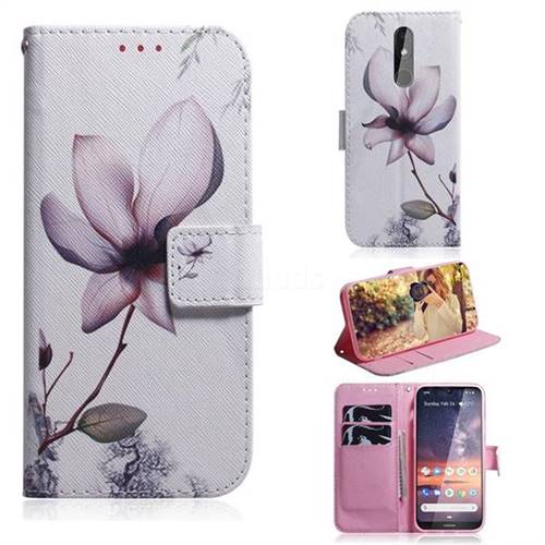 Magnolia Flower PU Leather Wallet Case for Nokia 3.2