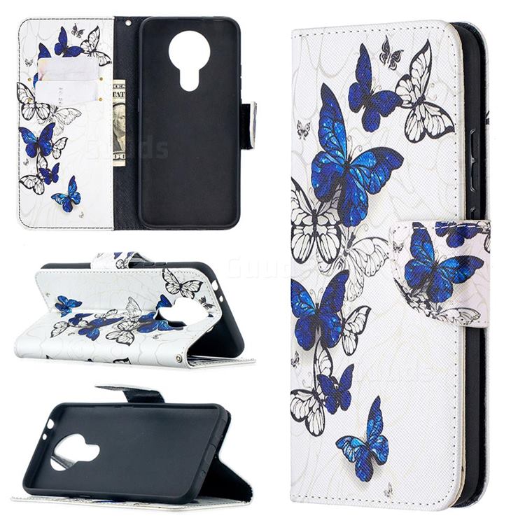 Flying Butterflies Leather Wallet Case for Nokia 3.4