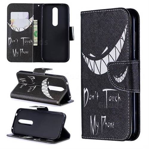 Crooked Grin Leather Wallet Case for Nokia 4.2