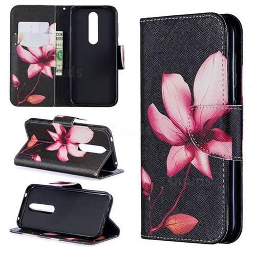 Lotus Flower Leather Wallet Case for Nokia 4.2