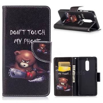 Chainsaw Bear Leather Wallet Case for Nokia 5 Nokia5