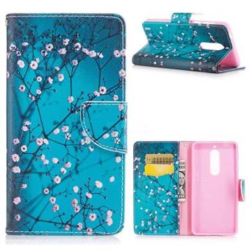 Blue Plum Leather Wallet Case for Nokia 5 Nokia5