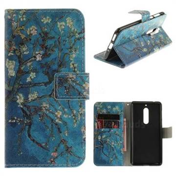Apricot Tree PU Leather Wallet Case for Nokia 5 Nokia5