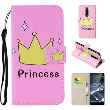 Princess PU Leather Wallet Phone Case Cover for Nokia 5 Nokia5