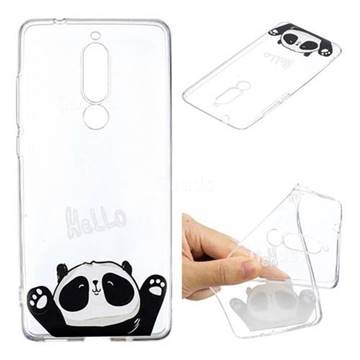 Hello Panda Super Clear Soft TPU Back Cover for Nokia 5.1