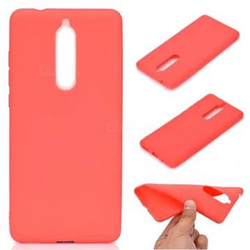 Candy Soft TPU Back Cover for Nokia 5.1 - Red