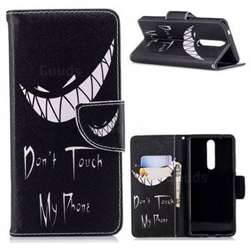 Crooked Grin Leather Wallet Case for Nokia 5.1
