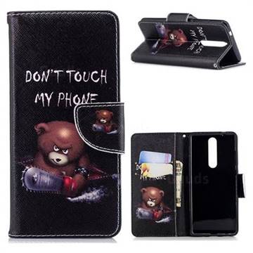 Chainsaw Bear Leather Wallet Case for Nokia 5.1