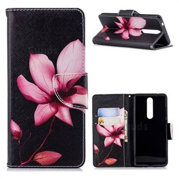 Lotus Flower Leather Wallet Case for Nokia 5.1
