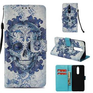 Cloud Kito 3D Painted Leather Wallet Case for Nokia 5.1