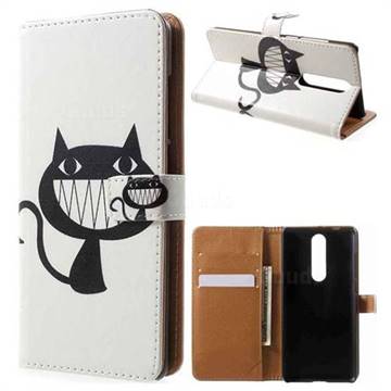 Proud Cat Leather Wallet Case for Nokia 5.1