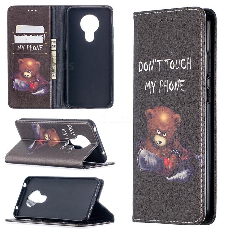 Chainsaw Bear Slim Magnetic Attraction Wallet Flip Cover for Nokia 5.3
